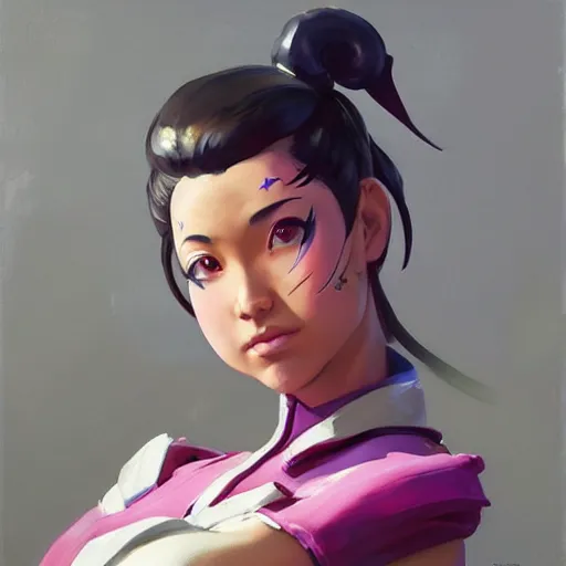 Prompt: greg manchess portrait painting of sakura from fortnite as overwatch character, medium shot, asymmetrical, profile picture, organic painting, sunny day, matte painting, bold shapes, hard edges, street art, trending on artstation, by huang guangjian, gil elvgren, ruan jia, greg rutkowski, gaston bussiere