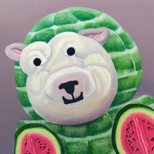 Image similar to a melon sheep