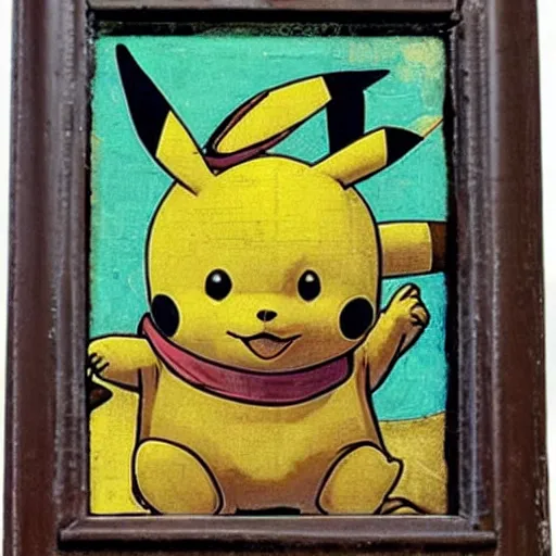 Prompt: Leonardo da Pikachu