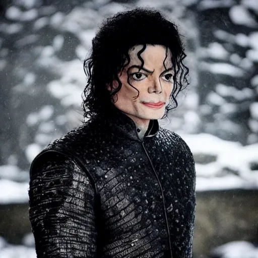 Image similar to michael jackson in game of thrones, photography, tv show, hbo,