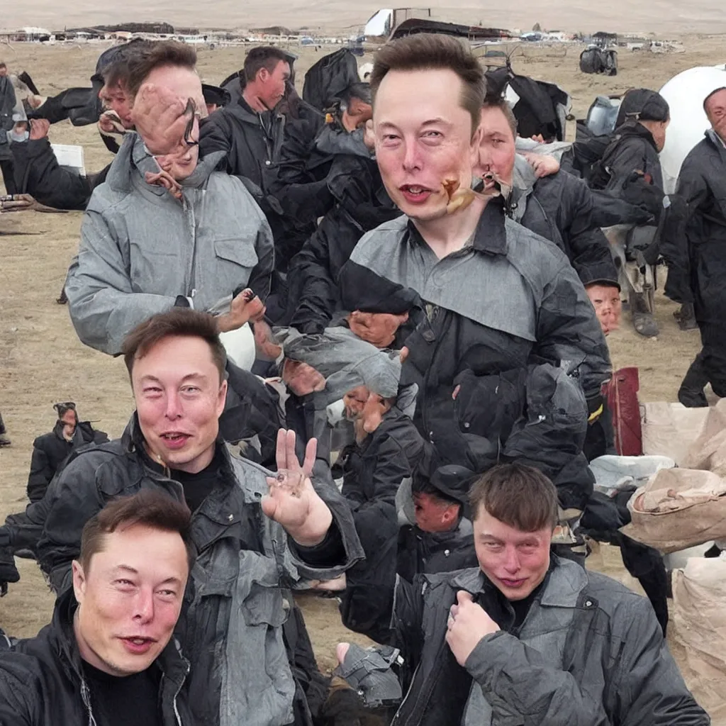 Prompt: elon musk's past life when he was mongolian