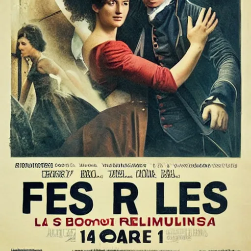 Prompt: Poster of the best French movie at the box office in 1786