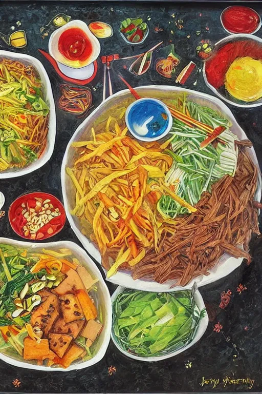 Image similar to korean bibimbap by jerry pinkney