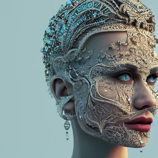 Image similar to the queen of the junkies, 4 k, intricate detailed, jaw dropping, gorgeous, surreal, octane render