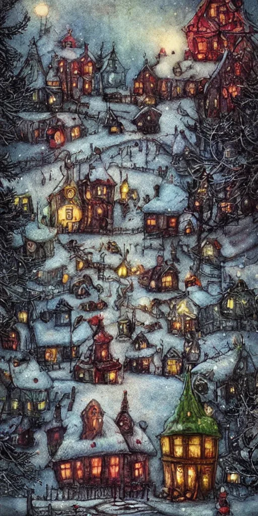 Image similar to a christmas scene by alexander jansson