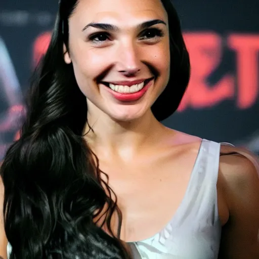 Image similar to Gal Gadot like kat girl with cat ears