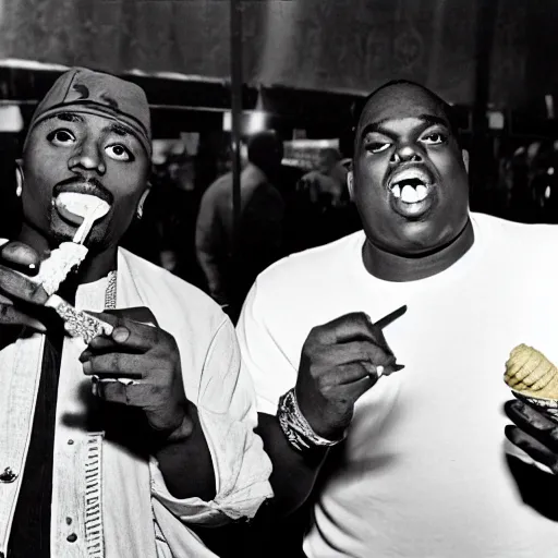 notorious big and tupac together