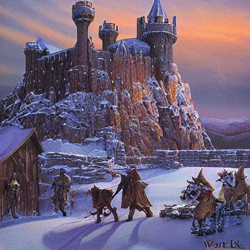 Prompt: Winterfell by Darrell k sweet