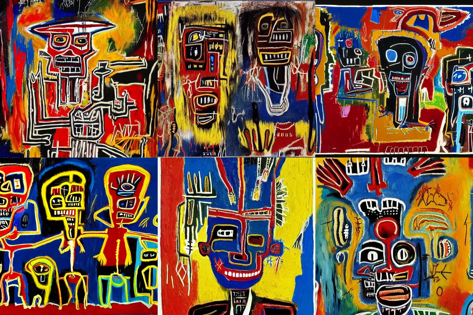 Image similar to extremely highly detailed haitian voodoo paintings by Jean-Michel Basquiat 4k insanely detailed and intricate, super detailed, 4k HDR high quality