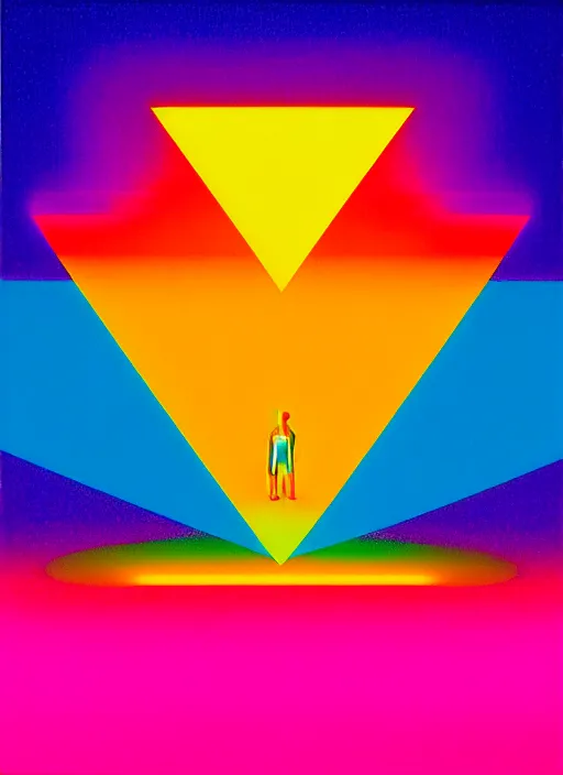 Image similar to prism by shusei nagaoka, kaws, david rudnick, airbrush on canvas, pastell colours, cell shaded, 8 k