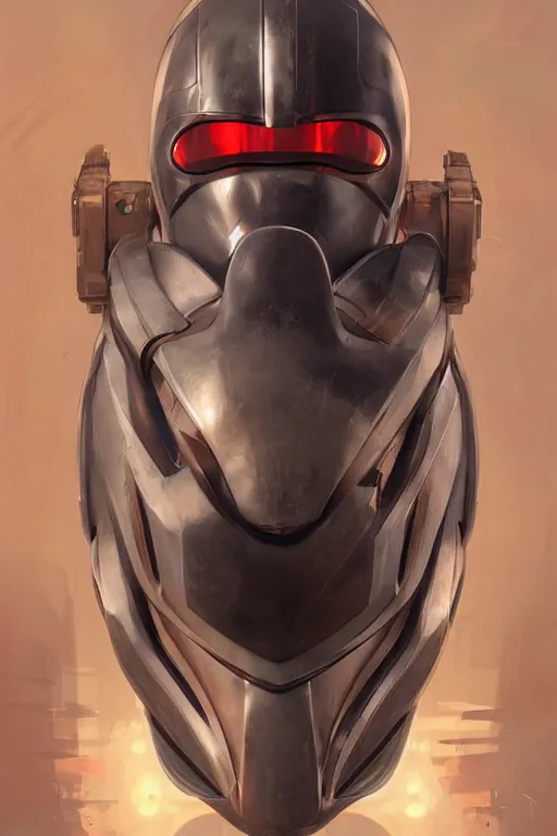 Image similar to helmet robot ninja mask call of dutty modern global illumination ray tracing hdr fanart arstation concept art, matte, art by wlop and artgerm and greg rutkowski and alphonse mucha