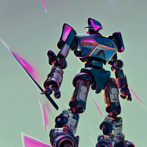 Image similar to a japaneseanime megazord robot in the style of cyber punk, unreal engine 5, 3 d pixar studio, loftis, cory behance hd by jesper ejsing, by rhads, makoto shinkai and lois van baarle, ilya kuvshinov, rossdraws global illumination