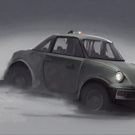 Image similar to redesigned old car as new, elegant, digital painting, concept art, smooth, sharp focus, art style from Wang Ke and Greg Rutkowski and Bruce Kaiser and Scott Robertson and Dmitry Mazurkevich and Doruk Erdem and Jon Sibal, small style cue from Blade Runner and Minority Report and iRobots