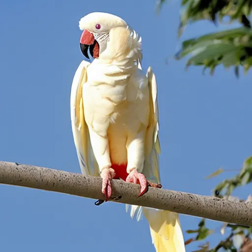 Image similar to albino macaw parrot