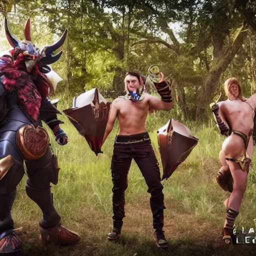 Prompt: male league of legends champions in real life realistic, live action, extremely detailed,