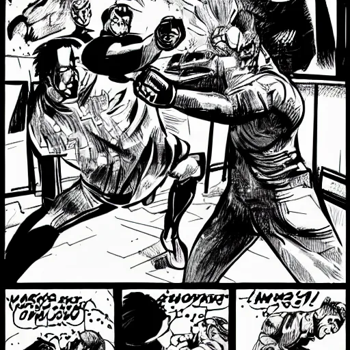 Image similar to a comic book style drawing of Homelander punching a person in the face causing the face to explode, digital art, comic book style, detailed, bloody, gory image