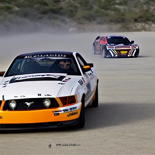 Prompt: arabic drift with mustang