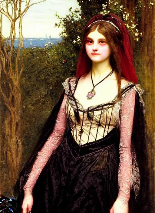 Image similar to ( ( gothic # ) ) princess portrait. by william henry hunt * *, highly detailded