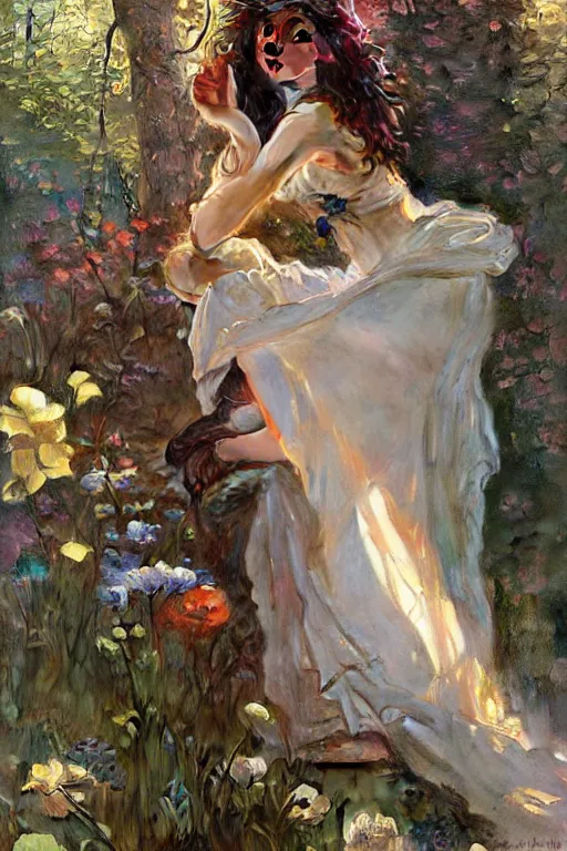 Image similar to 🧚🏿‍♀️::3, by Stanley Artgerm Lau, greg rutkowski, thomas kindkade, alphonse mucha, loish, norman Rockwell,