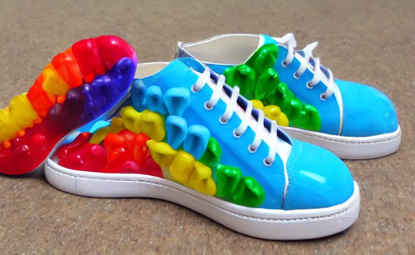 Image similar to gummybear shoe