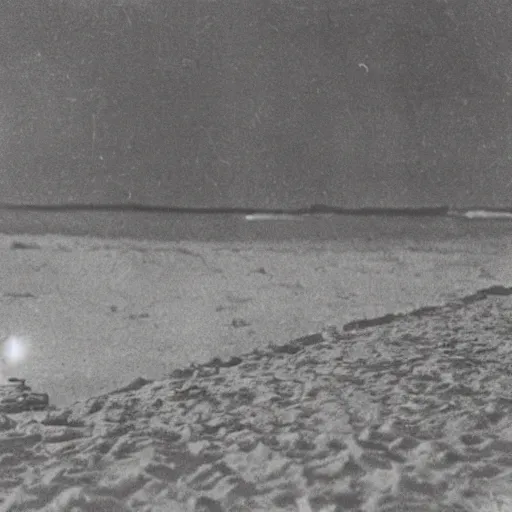Prompt: an early 1 9 0 0 s photograph of an alien egg on the beach, moonlight, at nighttime,