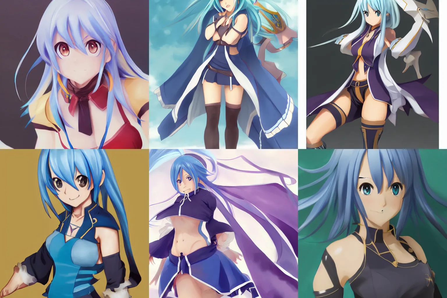 Aqua - Konosuba Anime Character - v1.0, Stable Diffusion LoRA