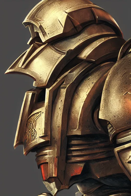 Image similar to armor portrait heros warhammer 4 0 k horus heresy fanart - the primarchs emperor by johannes helgeson animated with vfx concept artist & illustrator global illumination ray tracing hdr fanart arstation zbrush central hardmesh 8 k octane renderer comics stylized