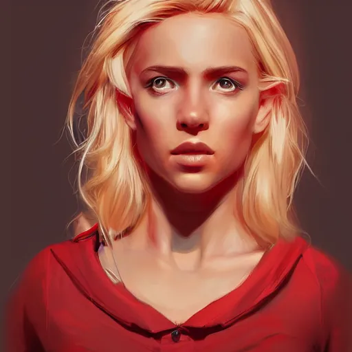 Prompt: portrait of a half blonde woman half pig with red shirt ,digital art,photorealistoc,art by greg rutkowski,hyperdetailed,western comic style,comic,comic style,sharp lineart,professional lighting,deviantart,artstation,trevor henderson,rossdtaws,cinematic,dramatic