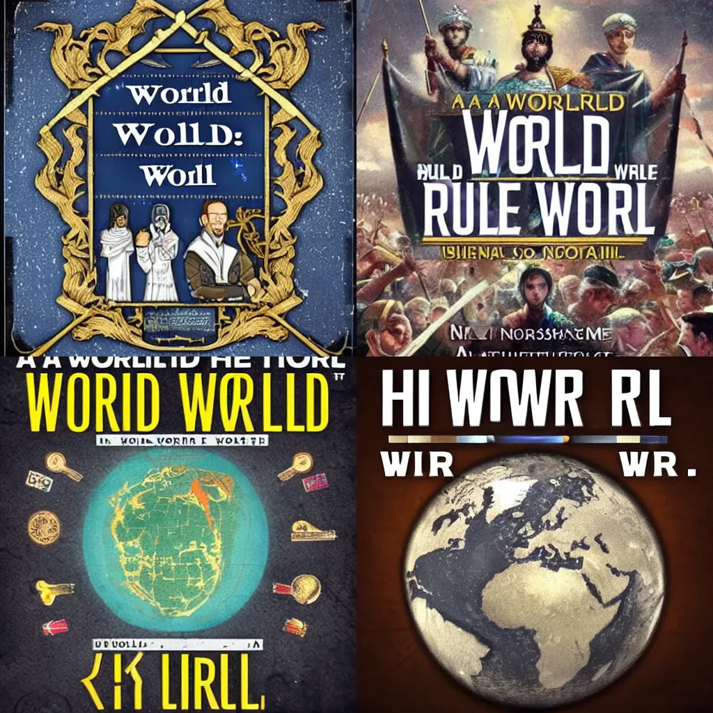 Prompt: A world where ruler rule the world