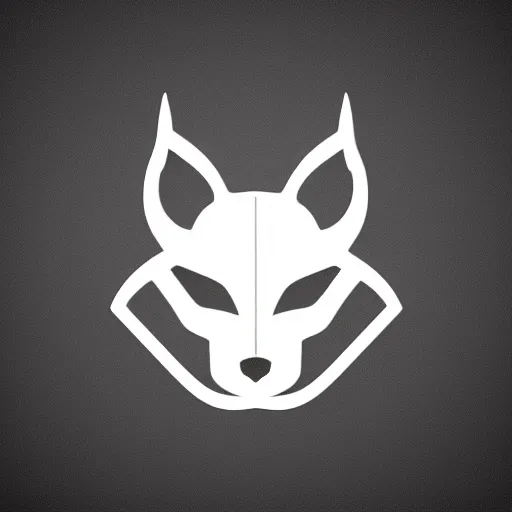 Prompt: futuristic minimalistic stylised logo of a lynx head, symmetrical, white with black background, elite dangerous, cyberpunk, smooth vector image