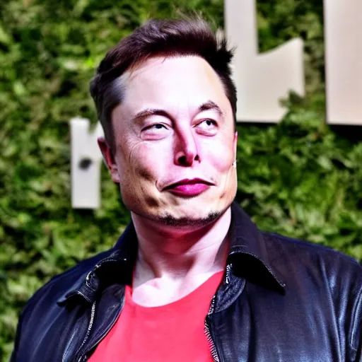 Image similar to Elon Musk wearing a purple spiked mohawk, highly detailed, high quality, HD, 4k, 8k, Canon 300mm, professional photographer, 40mp, lifelike, top-rated, award winning, realistic, sharp, no blur, edited, corrected, trending