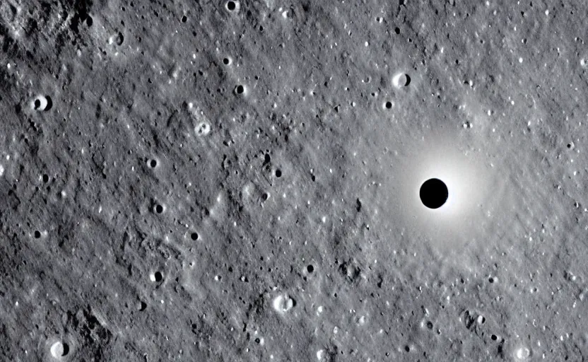 Image similar to A satelite view of an alien moon from orbit