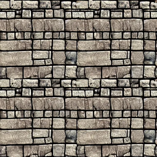 Prompt: stone wall seamless texture