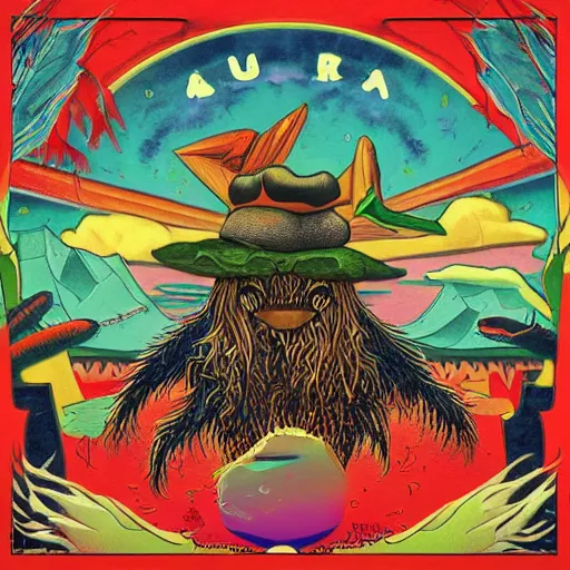 Image similar to stoner album cover art by arik roper