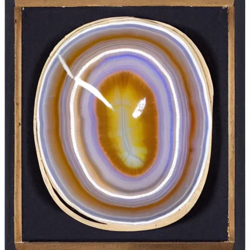 Image similar to a studio portrait of banded agates with letters in the banding white background