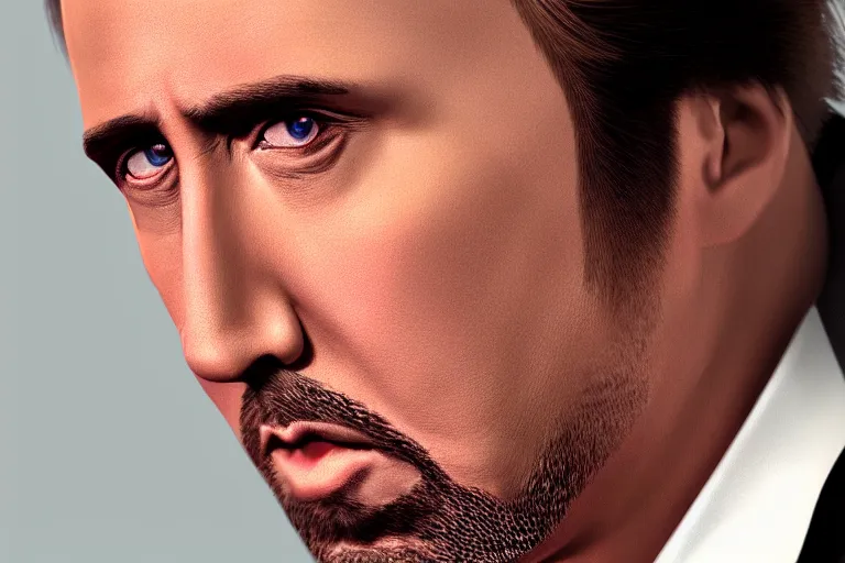 Prompt: nicolas cage, 8k, photorealistic, high resolution, highly detailed, render