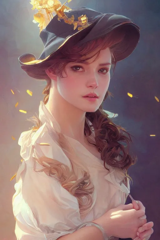 Prompt: ultra realistic illustration, birthday hat, elegant, highly detailed, digital painting, concept art, smooth, sharp focus, illustration, art by artgerm and greg rutkowski and alphonse mucha