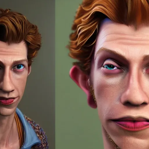 Image similar to stunning award winning hyperrealistic hdr 8 k highly detailed portrait photo of guybrush threepwood from monkey island as a real human