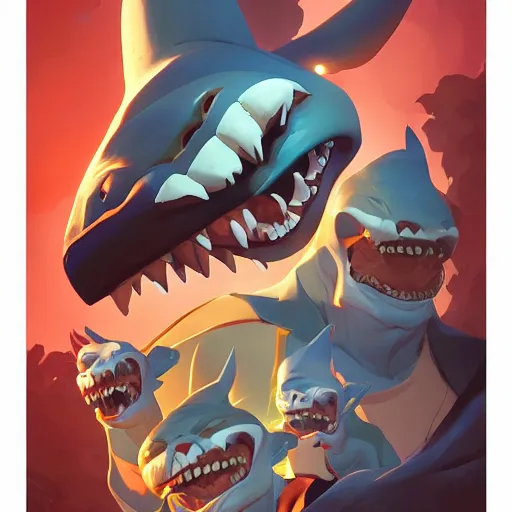 Hungry Shark World Character Renders on Behance