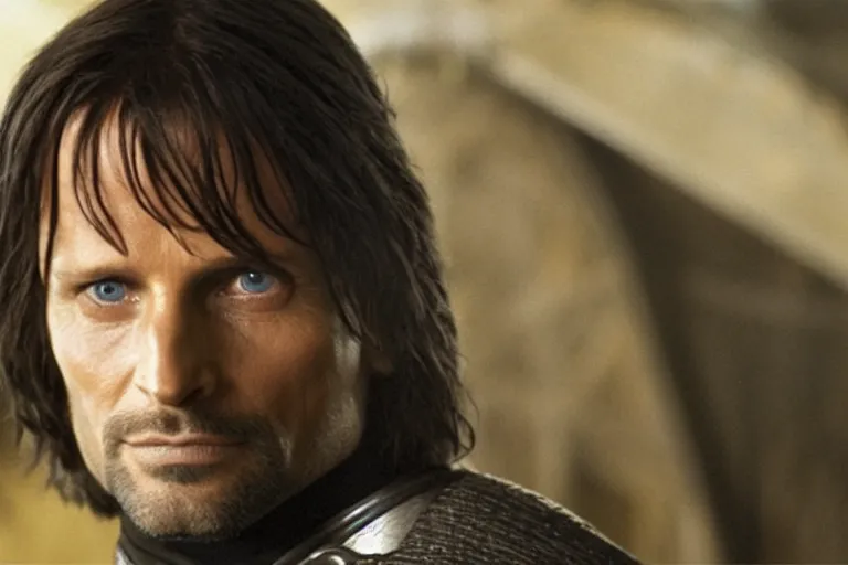 Image similar to Aragorn is the captain of the starship Enterprise in the new Star Trek movie