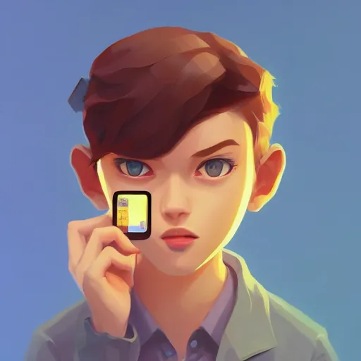 Image similar to face icon stylized minimalist game boy advance, loftis, cory behance hd by jesper ejsing, by rhads, makoto shinkai and lois van baarle, ilya kuvshinov, rossdraws global illumination