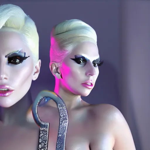 Prompt: lady gaga made in unreal engine 5