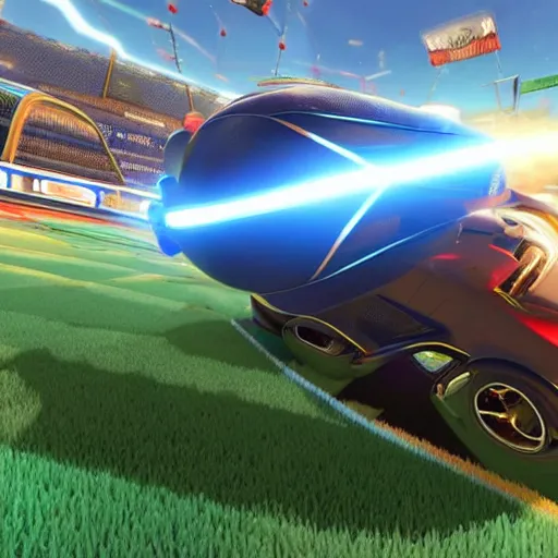 Image similar to a elon musk inflatable face on rocket league, teaser trailer photo, high definition, high details