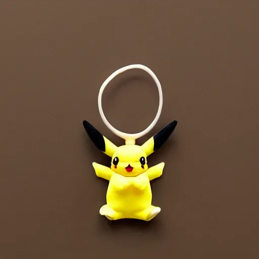 Prompt: a rubber band Pikachu