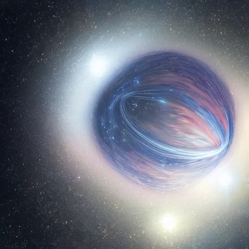 Image similar to 2 stars orbiting each other, hyper realistic