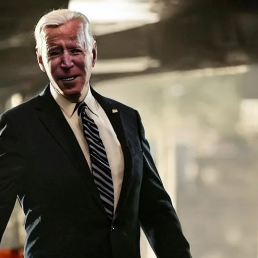 Image similar to Joe Biden as Bane in The Dark Knight Rises