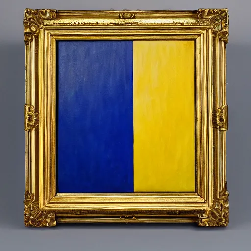 Image similar to an oil painting of the european flag