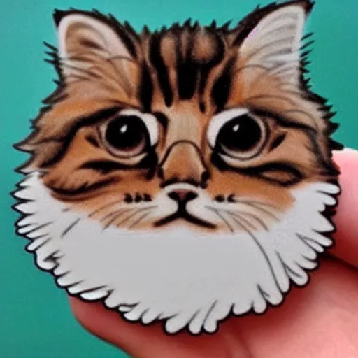 Image similar to cute fluffy cat sticker