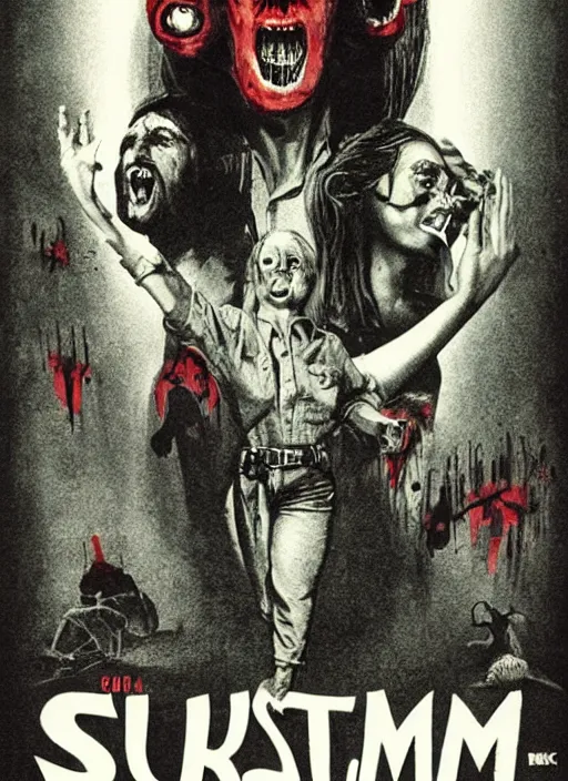 Image similar to Squirm (1976) poster as a 2018 Blumhouse horror movie, highly detailed