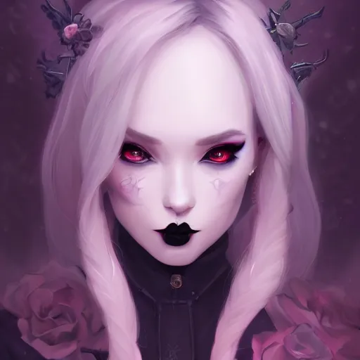 Image similar to a portrait of a beautiful goth, art by lois van baarle and loish and ross tran and rossdraws and sam yang and samdoesarts, digital art, highly detailed, intricate, sharp focus, Trending on Artstation HQ, deviantart, unreal engine 5, 4K UHD image